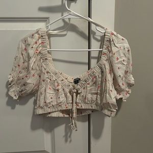 Wild Fable Floral Print Crop Top, Size Medium